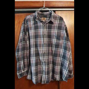 Foundry Gray Flannel Button-down
